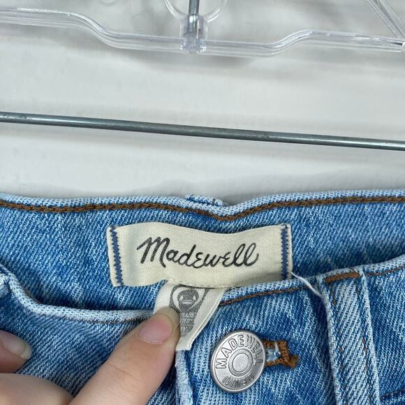 MADEWELL Perfect Vintage Jeans High-Rise Jeans Ainsdale Wash Size 28 Distressed - Picture 5 of 10